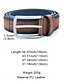 abordables Ceintures pour hommes-ceinture en similicuir bicolore pour homme | design élégant marron et bleu avec boucle en métal pour une tenue décontractée et formelle