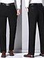 preiswerte Schlank-Herren Anzughosen Hose Hosen Chinesisch Chino Knopf Tasche Glatt Komfort Formal Party Arbeit Modisch Klassicher Stil Schwarz Armeegrün Mikro-elastisch