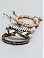 preiswerte Herrenschmuck-Geflochtenes Vintage-Armbandset für Herren – mehrlagige geflochtene Leder- und Seilarmbänder mit Akzenten aus natürlichen Perlen, Accessoire im Boho-Stil