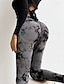 abordables Leggings y mallas de yoga-Mujer Pantalones de yoga Mallas Leggings de Yoga Alta cintura Pilates Entrenamiento de gimnasio Rutina de ejercicio Mallas Leggings Tie-dye Negro Borgoña Azul Licra Otoño Deportes Ropa de Deporte