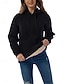 billiga Fleece-fodrade jackor-Dam Vinterkappa Sherpajacka Hoodiejacka Utomhus Gata Dagliga kläder Höst Vinter Normal Täcka Normal Håller värmen Andningsfunktion Stylish Ledigt Jacka Långärmad Slät Med fickor Blixtlås i fullängd