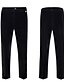 abordables Fiesta de cena-De los hombres Ropa de fiesta de noche Fiesta de baile Trajes Solapa de Muesca Negro Navidad Moda Retazos Estándar Juego de 2 piezas Recto 1 botón