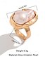 voordelige Dames ringen-barokke parel statement ring voor dames – verstelbaar ontwerp voor elegante en formele gelegenheden