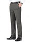 preiswerte Schlank-Herren Anzughosen Hose Hosen Chinesisch Chino Knopf Tasche Glatt Komfort Formal Party Arbeit Modisch Klassicher Stil Schwarz Armeegrün Mikro-elastisch