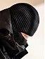 billige Herrehatte-sort strikbeanie til mænd med aftagelig balaclava - varm og alsidig vinterhue til udendørs aktiviteter og sport