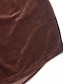 preiswerte Texturierte Oberteile-Damen Hemd Bluse Feste Farbe Basic Brautkleider schlicht Langarm V Ausschnitt Normale Oberteile Täglich Patchwork Knopf Tasche Wein Braun Grün Herbst Winter
