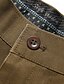preiswerte Schlank-Herren Anzughosen Hose Hosen Chinesisch Chino Knopf Tasche Glatt Komfort Formal Party Arbeit Modisch Klassicher Stil Schwarz Armeegrün Mikro-elastisch