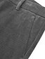 economico Sottile-Per uomo pantaloni della tuta Pantaloni di velluto a coste Pantaloni Chino Bottoni Tasche Tinta unica Comfort Formale Feste Ufficio Di tendenza Classico Nero Grigio scuro Media elasticità