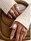 voordelige Dames ringen-barokke parel statement ring voor dames – verstelbaar ontwerp voor elegante en formele gelegenheden