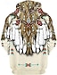 billige Vintage etniske hættetrøjer-Herre Tribal Hattetrøje Hættetrøjer Sweatshirt Årgang Etnisk Stil Hætte Lynlås sektion 1 Lynlås 10 Designer