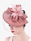 preiswerte Haarschmuck für Damen-Fascinator-Hut im Vintage-Stil für Damen in Rosa mit floraler Schleife und Schleier – elegantes Kopfstück für Hochzeiten und Teepartys