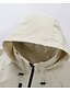 abordables Vêtements d'extérieur élites pour hommes-Homme Veste d'Extérieur Poche à Fermeture Éclair Poches multiples Printemps Automne Hiver Couleur Unie Sports Neutre À capuche Noir Blanche Vert Véronèse Rose rouge Veste