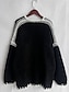 billige Cardigans og overtøj-Dame Bluse Cardigan Afslappet Blødt Ren farve Rillet Åben Front Patchwork Strikket Flettet Langærmet Almindelige toppe Strikke udendørs Daglig Weekend Sort Lyserød Efterår Vinter