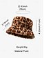 voordelige Dameshoeden-luipaardprint imitatiebont emmerhoed voor dames - stijlvol winteraccessoire voor casual en trendy looks