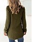 billige Solide farver-Dame Pullover trøje Stilfuld Afslappet Blødt Helfarve Fuzzy Rund hals Overdimensionerede Langærmet Lange toppe Strikke udendørs Daglig I-byen-tøj Sø blå Militærgrøn Efterår Vinter