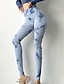 abordables Leggings y mallas de yoga-Mujer Pantalones de yoga Mallas Leggings de Yoga Alta cintura Pilates Entrenamiento de gimnasio Rutina de ejercicio Mallas Leggings Tie-dye Negro Borgoña Azul Licra Otoño Deportes Ropa de Deporte