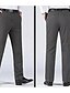 preiswerte Schlank-Herren Anzughosen Hose Hosen Chinesisch Chino Knopf Tasche Glatt Komfort Formal Party Arbeit Modisch Klassicher Stil Schwarz Armeegrün Mikro-elastisch