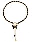 abordables Collier pour femme-collier élégant avec pendentif papillon noir pour femme - parfait pour les fêtes et au quotidien
