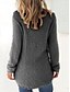 billige Solide farver-Dame Pullover trøje Stilfuld Afslappet Blødt Helfarve Fuzzy Rund hals Overdimensionerede Langærmet Lange toppe Strikke udendørs Daglig I-byen-tøj Sø blå Militærgrøn Efterår Vinter