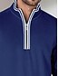 economico Cime-Per uomo POLO Blu marino Manica lunga Superiore Abbigliamento da golf Abbigliamento Abiti Abbigliamento