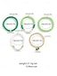 preiswerte Zubehör-Glücksbringer-Armbänder zum St. Patrick's Day – Stretch-Armbandset mit irischen grünen Perlen für Damen, festliche Feiertagsaccessoires mit Kleeblatt- und Buchstabendetails