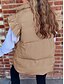 abordables Chalecos Largos-Mujer Chaleco Exterior Calle Diario Otoño Invierno Regular Abrigo Ajuste regular Mantiene abrigado Transpirable Contemporáneo Elegante Chaquetas Sin Mangas Color sólido Con bolsillos Negro Rosa Caqui