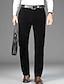 economico Sottile-Per uomo pantaloni della tuta Pantaloni di velluto a coste Pantaloni Chino Bottoni Tasche Tinta unica Comfort Formale Feste Ufficio Di tendenza Classico Nero Grigio scuro Media elasticità