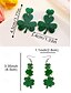billige tilbehør-glitter shamrock drop øreringe – festlige st. Patrick's Day smykker til kvinder, letvægts dinglende design til festligheder og hverdagsbrug