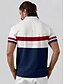abordables Hauts-Homme T-shirt POLO Bleu de minuit Manche Courte Top Tenue de golf Vêtements Tenues Porter des vêtements