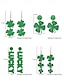 billige Øredobber for kvinner-st. patrick&#039;s day grønne glitter lue øredobber – shamrock design, morsomme festlige smykker for kvinner, perfekt for irske feiringer og høytidsfester