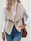 abordables Vestes-Femme Veste décontractée Extérieur Patchwork Couleur unie Coupe Vent Mode Standard Vêtements d&#039;extérieur Sans Manches Automne gris rosé pâle S