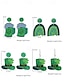 billige Øredobber for kvinner-st. patrick&#039;s day grønne glitter lue øredobber – shamrock design, morsomme festlige smykker for kvinner, perfekt for irske feiringer og høytidsfester