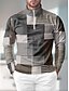 economico Cime-Per uomo POLO Grigio Manica lunga Superiore Abbigliamento da golf Abbigliamento Abiti Abbigliamento