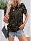 ieftine Topuri imbracate-Pentru femei Tricou Simplu Modă Modern Casual Manșon scurt Stil Nautic Topuri obișnuite Zilnic Sfârșit de săptămână Paiete Negru Roz Îmbujorat Auriu Vară Primăvară