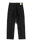 abordables Pantalons élite pour hommes-Homme Pantalon Jogger Pantalon carotte fuselé Avec Poches Couleur Unie Longueur complète Extérieur Vacances Soirée Vacances ancien KakiA Noir Micro-Élastique