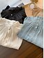 baratos Blusas Simples Femininas-Mulheres Camisa Social Côr Sólida Elegante à moda Casual Manga Longa Gola Alta Tops regulares Trabalho Diário Para Noite Preto Azul Cáqui Bege Verão Primavera Outono