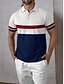 abordables Hauts-Homme T-shirt POLO Bleu de minuit Manche Courte Top Tenue de golf Vêtements Tenues Porter des vêtements