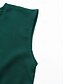 baratos Vestidos para o trabalho-Mulheres Vestido midi Vestido casual Vestido A Line à moda Básico Casual Férias Diário Normal Tecido Sem Manga Gola Redonda Rosa Verde Verão Primavera