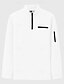 cheap Men&#039;s Classic Polo-Men&#039;s Waffle Polo Shirt Pullover Home Sports Outdoor Daily Wear Quarter Zip Long Sleeve Fashionable and Comfortable Color Block Zipper Pocket Spring and Autumn Cross-season Classic Style