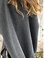 abordables Abrigos de Invierno-Mujer Capa / Capas Exterior Calle Diario Otoño Invierno Regular Abrigo Ajuste regular Mantiene abrigado Transpirable Contemporáneo Elegante Chaquetas Manga 3/4 Color sólido Estola Negro Caqui Gris