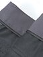 ieftine Subţire-Bărbați Costume Pantaloni Pantaloni de costum Buzunar Talie elastică Picior drept Simplu Purtabil Rezistent la riduri Lungime totală Oficial Nuntă Afaceri Elegant Modă Negru Roșu-aprins