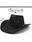 abordables Chapeaux Homme-Homme Chapeau de soleil Chapeau de cowboy Chapeau Fedora Trilby Noir Chameau Laineux Le style rétro Mode 18ème siècle État du Texas du quotidien Le thème de la fête Couleur unie / unie Ecran Solaire