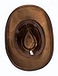 abordables Chapeaux Homme-Homme Chapeau de soleil Chapeau de cowboy Chapeau Fedora Trilby Noir Chameau Laineux Le style rétro Mode 18ème siècle État du Texas du quotidien Le thème de la fête Couleur unie / unie Ecran Solaire