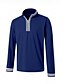 economico Cime-Per uomo POLO Blu marino Manica lunga Superiore Abbigliamento da golf Abbigliamento Abiti Abbigliamento