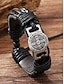 preiswerte Accessoires für Herren-Lederseilarmbänder für Herren im Wikingerstil mit Kompassdesign, verstellbarer Passform und nordischer Boho-Ästhetik für die Freizeit und den Außenbereich