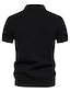 abordables Hauts-Homme T-shirt POLO Noir Abricot Grise Manche Courte Top Tenue de golf Vêtements Tenues Porter des vêtements