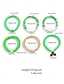 preiswerte Zubehör-Glücksbringer-Armbänder zum St. Patrick's Day – Stretch-Armbandset mit irischen grünen Perlen für Damen, festliche Feiertagsaccessoires mit Kleeblatt- und Buchstabendetails