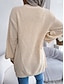economico Cardigan Aperto-Per donna Felpa Cardigan Informale Morbido Colore puro Cavi Apertura anteriore Tasche Lavorato a maglia Manica lunga Maglie lunghe Maglia Esterno Giornaliero Fine settimana Blu Albicocca Autunno