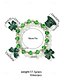 preiswerte Zubehör-Glücksbringer-Armbänder zum St. Patrick's Day – Stretch-Armbandset mit irischen grünen Perlen für Damen, festliche Feiertagsaccessoires mit Kleeblatt- und Buchstabendetails