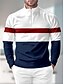 economico Cime-Per uomo POLO Blu scuro Manica lunga Superiore Abbigliamento da golf Abbigliamento Abiti Abbigliamento